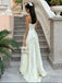 Simple Sweetheart Sleeveless Mermaid Satin Evening Prom Dresses Online, OLP1044