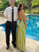 Soft Spaghetti Strap Sleeveless Mermaid Satin Evening Prom Dresses Online, OLP1112