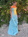 Simple Sweetheart Sleeveless Mermaid Satin Long Evening Prom Dresses Online, OLP776