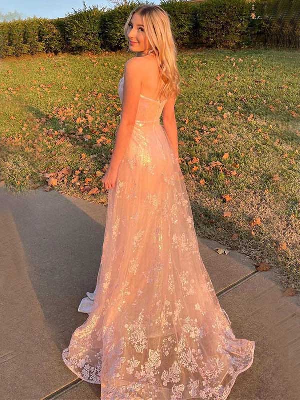 Unique Sweetheart Sleeveless Mermaid Sequin Long Prom Dresses Online, OL464