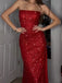 Shiny Sweetheart Sleeveless Mermaid Sequin Evening Prom Dresses Online, OLP822