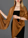 Brown Chiffon Evening Shawl Formal Dress Wrap