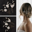 Pearl Flower Hair Pins Set Bridal Hair Accessories