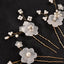 Pearl Flower Hair Pins Set Bridal Hair Accessories
