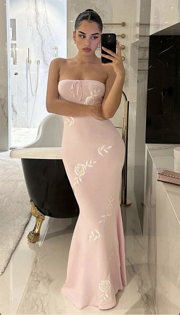 Sexy Sweetheart Sleeveless Mermaid Satin Evening Prom Dresses Online, OLP853