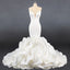 Sexy Strapless Mermaid Ivory Long Wedding Dress, WD0463