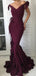 Sexy V-neck Sleeveless Mermaid Satin Evening Prom Dresses Online, OLP897