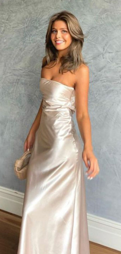 Soft Sweetheart Sleeveless Mermaid Satin Evening Prom Dresses Online, OLP1066