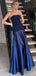 Fashion Sweetheart Sleeveless Mermaid Satin Evening Prom Dresses Online, OLP901