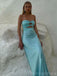 Sexy Sweetheart Sleeveless Mermaid Satin Evening Prom Dresses Online, OLP927