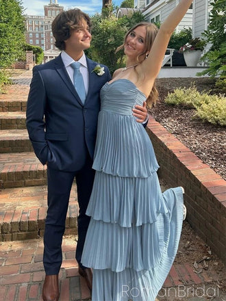 Soft Sweetheart Sleeveless A-line Jersey Evening Prom Dresses Online, OLP1132