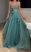 Unique Sweetheart Sleeveless A-line Chiffon Evening Prom Dresses Online, OLP1137