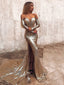 Sexy Sweetheart Full Sleeve Mermaid Sequin Long Evening Prom Dresses Online, OLP708