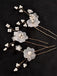 Pearl Flower Hair Pins Set Bridal Hair Accessories