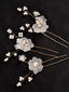 Pearl Flower Hair Pins Set Bridal Hair Accessories