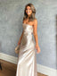 Soft Sweetheart Sleeveless Mermaid Satin Evening Prom Dresses Online, OLP1066