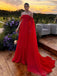 Charming Sweetheart Sleeveless A-line Chiffon Long Evening Prom Dresses Online, OLP724