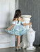 Cute Blue Sweetheart Short A-Line Flower Girl Dress , FGS0035