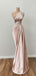 Elegant One-Shoulder Sleeveless Mermaid Long Prom Dress Ideas, Evening Party Dresses ,OLP1190