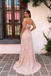 Classy Sparkly Sequin Mermaid Prom Dress Halter Neck 3D Flower Sleeveless Slim,OLP2147