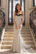 Classy Polka Dot Mermaid Evening Dress Sweetheart Sleeveless Long Prom Dress,OLP2356