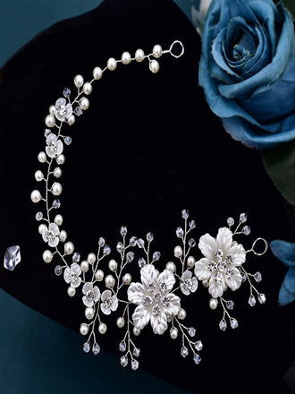 Sparkly Luxury Ladies Rhinestone Side Hair Accessories for Women