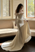 Modern Ivory Mermaid Prom Dress 3D Rose Neckline Long Sleeve Formal,OLP1949