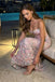 Fancy Pink Floral Embroidered Corset Prom Dress Strapless Mermaid Style Fitted,OLP2322