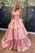Unique Strapless Corset Gold Pleated Ruffled Gown with Big Bow for Prom,OLP2208