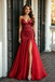 Sparkling Royal Blue Sequin Prom Dress Sweetheart Plunge Slit Tulle Formal Gown,OLP2238