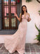 Classy Sparkly Sequin Mermaid Prom Dress Halter Neck 3D Flower Sleeveless Slim,OLP2147