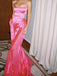 Formal Sweetheart Sleeveless Mermaid Satin Long Evening Prom Dresses Online, OLP633