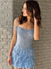 Elegant Spaghetti Strap Sleeveless Short Mermaid Tulle Homecoming Dresses For Party Online, HD0881