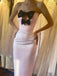 Cute Sweetheart Sleeveless Mermaid Satin Long Prom Dresses Online, OL575