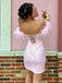 Shiny Off-shoulder Sleeveless Short Mermaid Sequin Homecoming Dresses For Party Online, HD0793