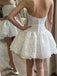 Elegant Sweetheart Sleeveless A-line Lace Homecoming Dresses For Party Online, HD1108