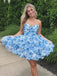 Elegant Sweetheart Short Sleeveless Chiffon A-line Homecoming Dresses For Party Online, HD0957