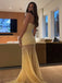 Sexy Sweetheart  Sleeveless Mermaid Satin Evening Prom Dresses Online, OLP920