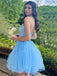 Elegant Sweetheart Sleeveless Short A-line Tulle Homecoming Dresses For Party Online, HD0885