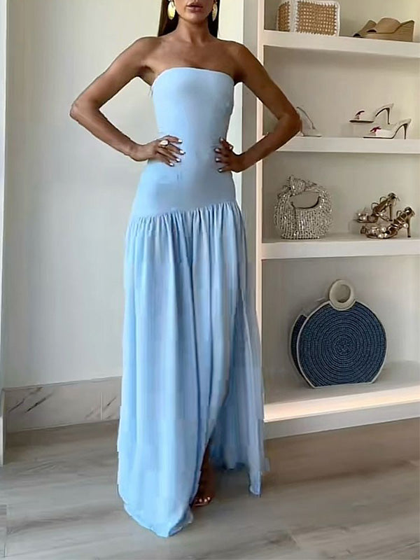 Sexy Sweetheart Sleeveless Mermaid Satin Evening Prom Dresses Online, OLP847