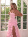 Cute Sweetheart Sleeveless Mermaid Crepe Long Prom Dresses Online, OLP604