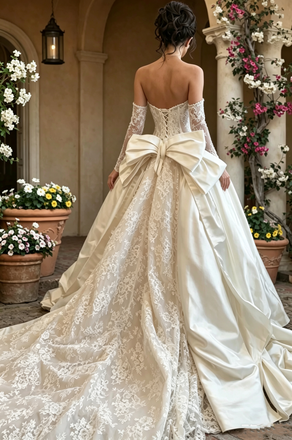 Elegant White Sweetheart Sleeveless A-Line Long Wedding Dresses With Sweep Trailing,WD0555