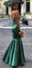 Sexy Sweetheart Sleeveless Mermaid Satin Evening Prom Dresses Online, OLP902