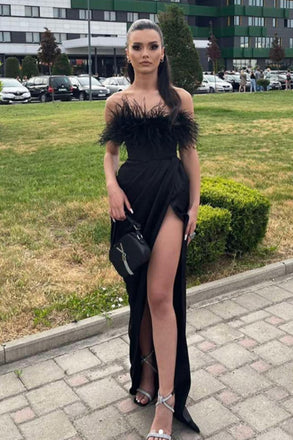 Sexy Sweetheart Sleeveless Mermaid Satin Long Evening Prom Dresses Online, OLP690