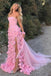 Cute Sweetheart Sleeveless Mermaid Crepe Long Prom Dresses Online, OLP604