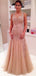 Elegant Spaghetti Strap Sleeveless A-line Lace Long Prom Dresses Online, OL473