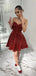 Shiny Sweetheart Sleeveless A-line Sequin Short Homecoming Dresses For Party Online, HD1036