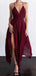 Simple V-neck Sleeveless A-line Chiffon Long Prom Dresses Online, OL477