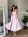 Formal Spaghetti Strap Sleeveless A-line Jersey Long Prom Dresses Online, OL517