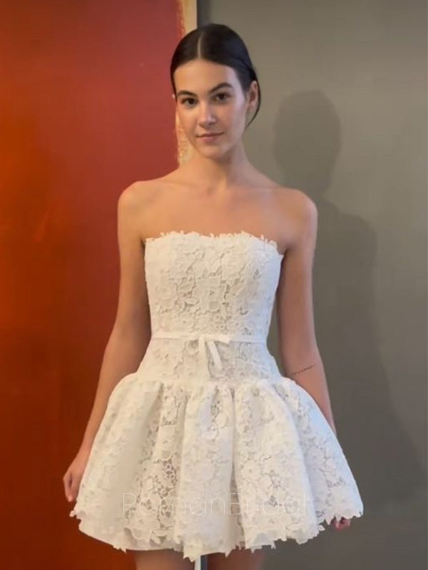 Elegant Sweetheart Sleeveless A-line Lace Homecoming Dresses For Party RomanBridal Elegant Sweetheart Sleeveless A-line Lace Homecoming Dresses For Party RomanBridal